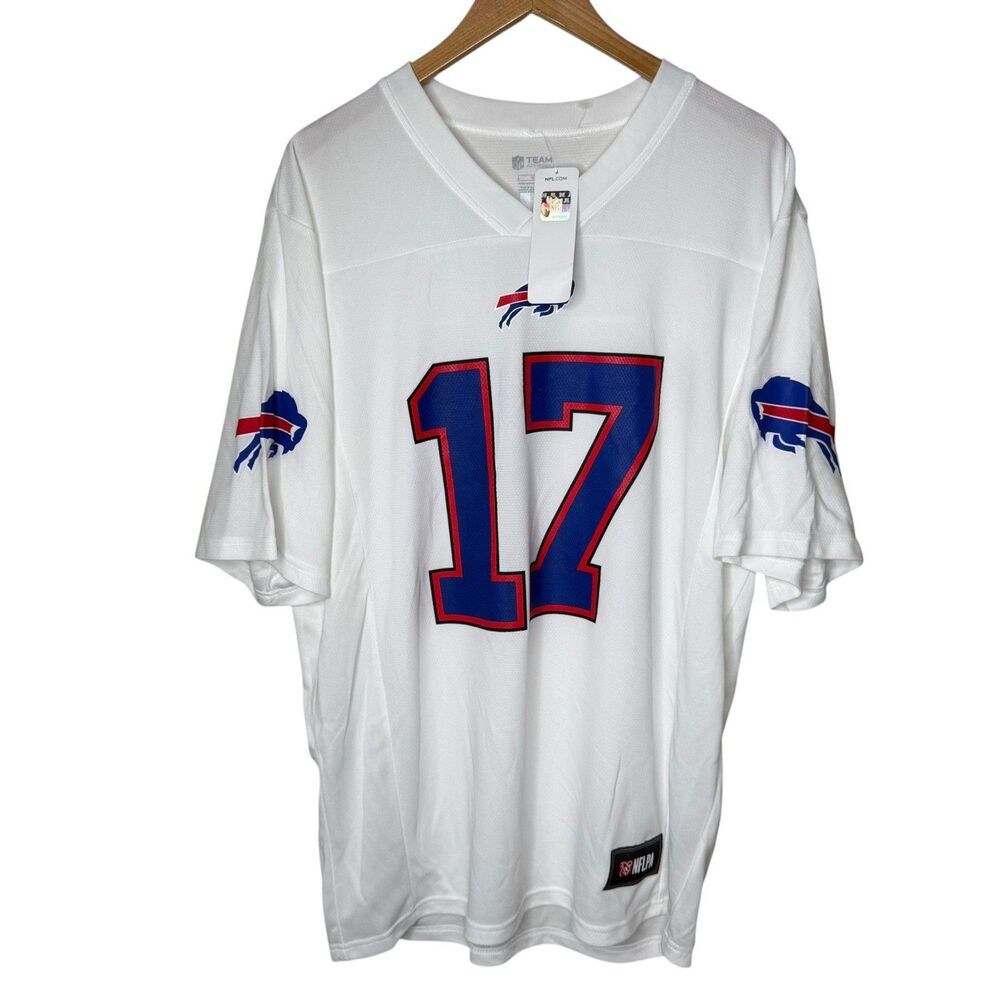 Josh Allen Buffalo Bills Jersey Mens Large White Blue Away Football NFL Team NWT
